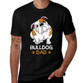 Bulldog Dad Funny English Bulldog Dog Owner for Men  Slim-fit Cut T-Shirt