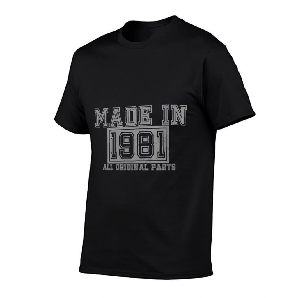 Womens 40th Birthday Gift Funny Vintage 1981 Original Parts  Slim-fit Cut T-Shirt