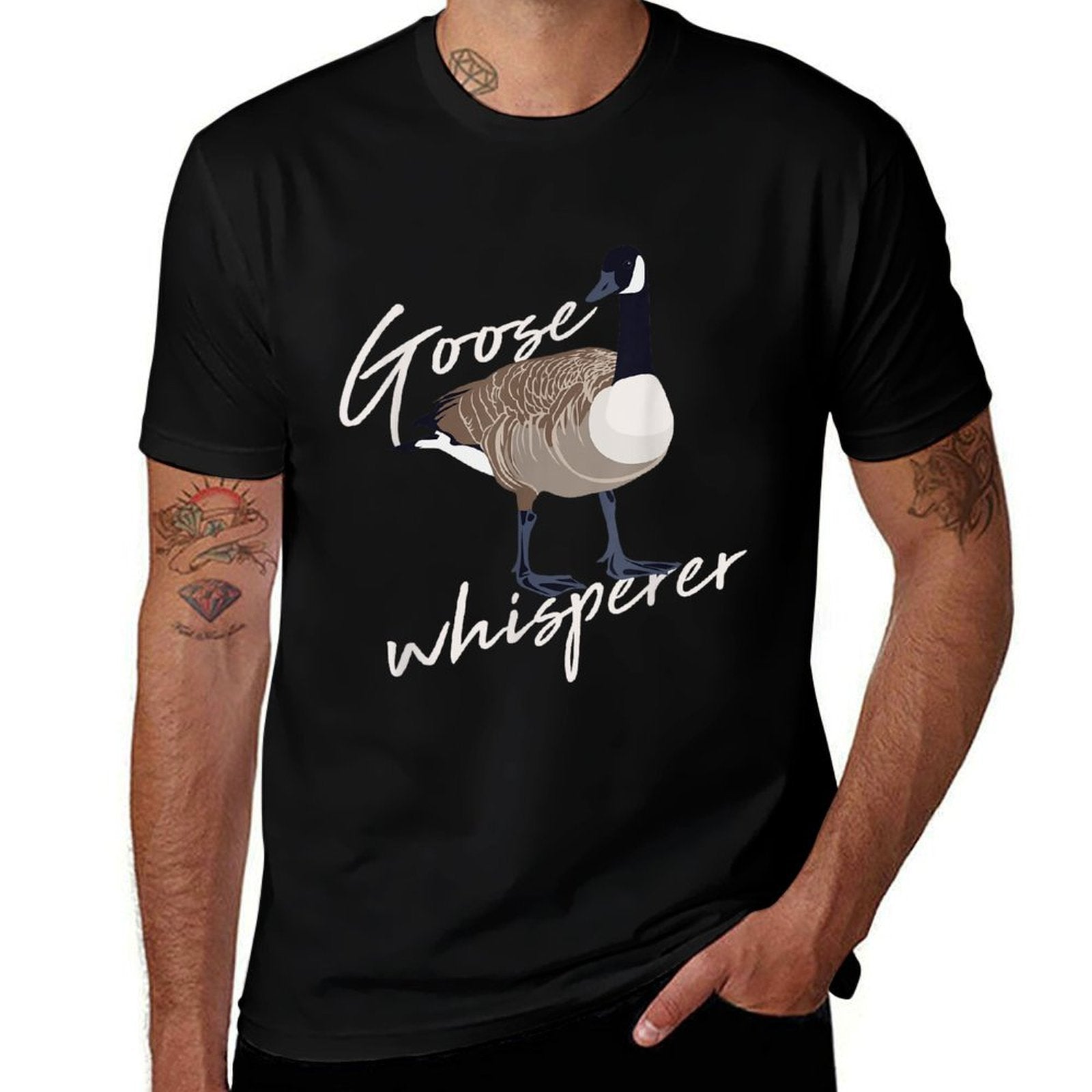 Canadian Goose Whisperer Funny Cute Bird Hunter Gift Animal  Affordable Price T-Shirt