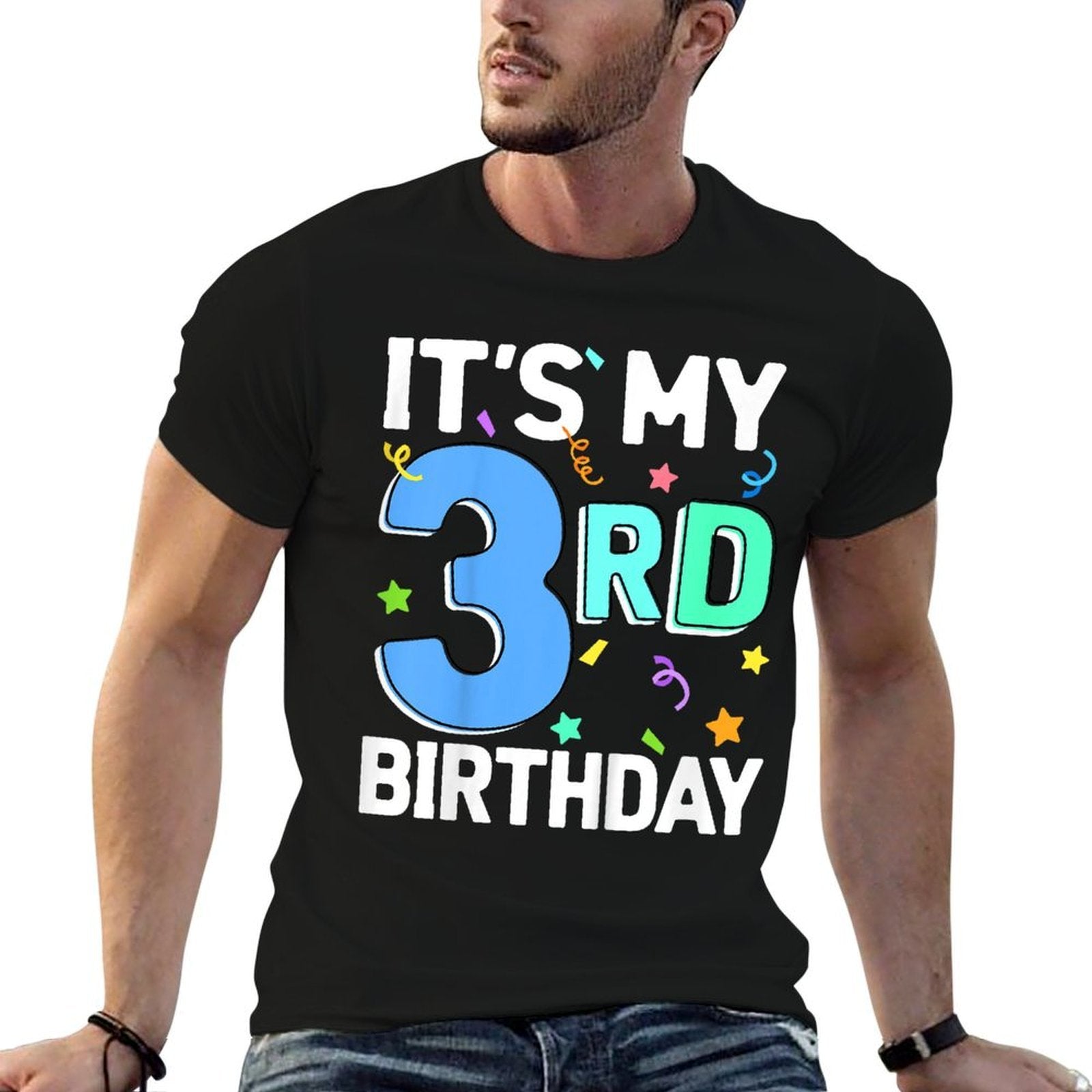 Kids It's My 3rd Birthday Boy 3 Toddler Girl Three Happy Birthday  Versatile T-Shirt