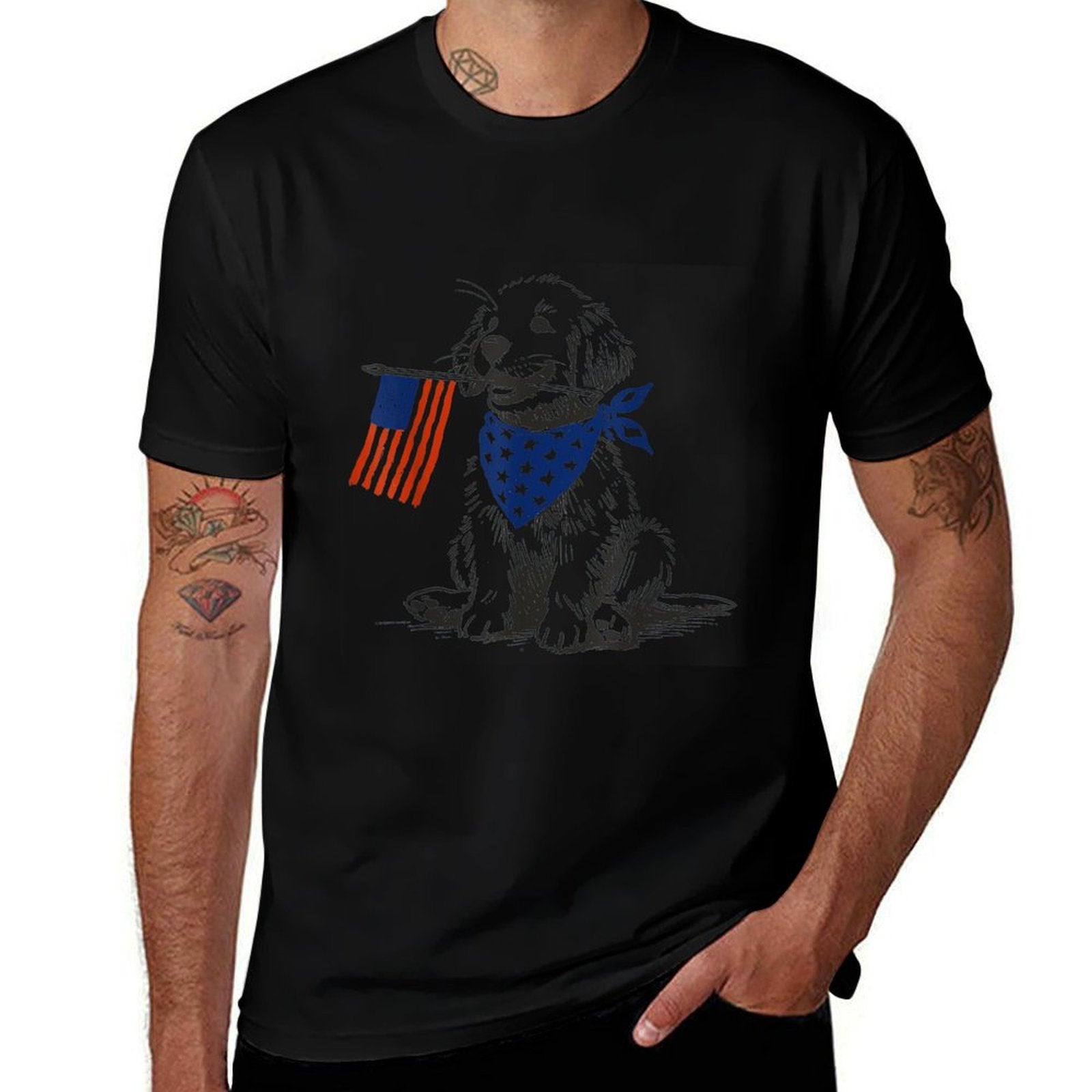 Golden Retriever 4th Of July Patriotic Dog American  Affordable Price T-Shirt