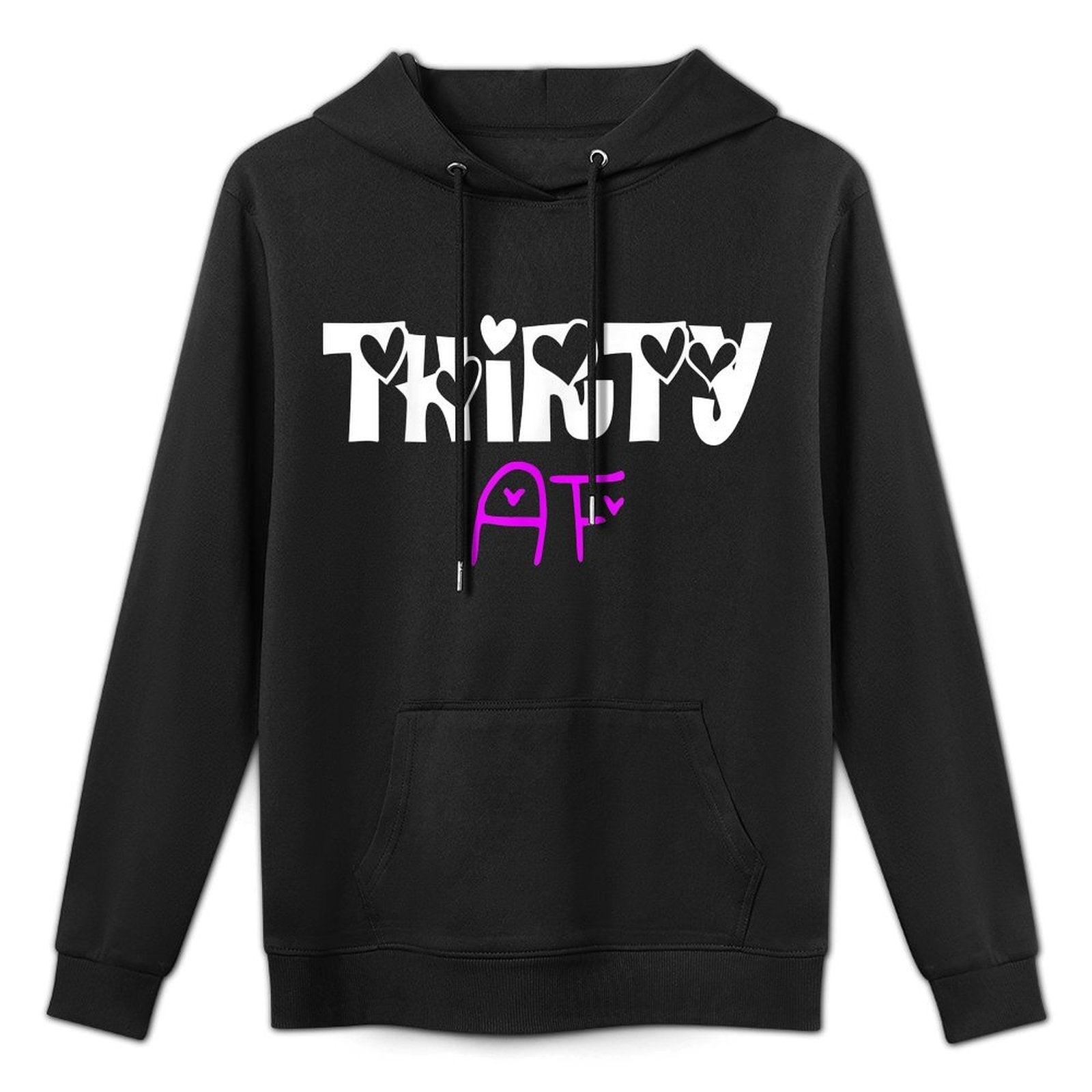 Thirty AF Funny 30th Birthday Gift Shape Retention Hoodie