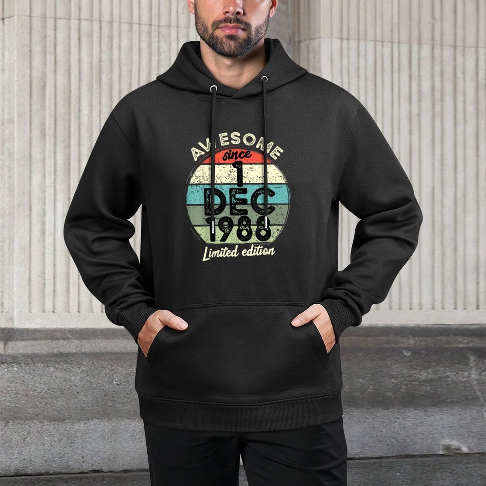 35 Year Old Birthday 1 December 1988 35th Birthday Versatile Streetwear Hoodie