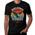 Retro Vintage Welcome To America's Gulf Est 2025  High-quality Stitching T-Shirt
