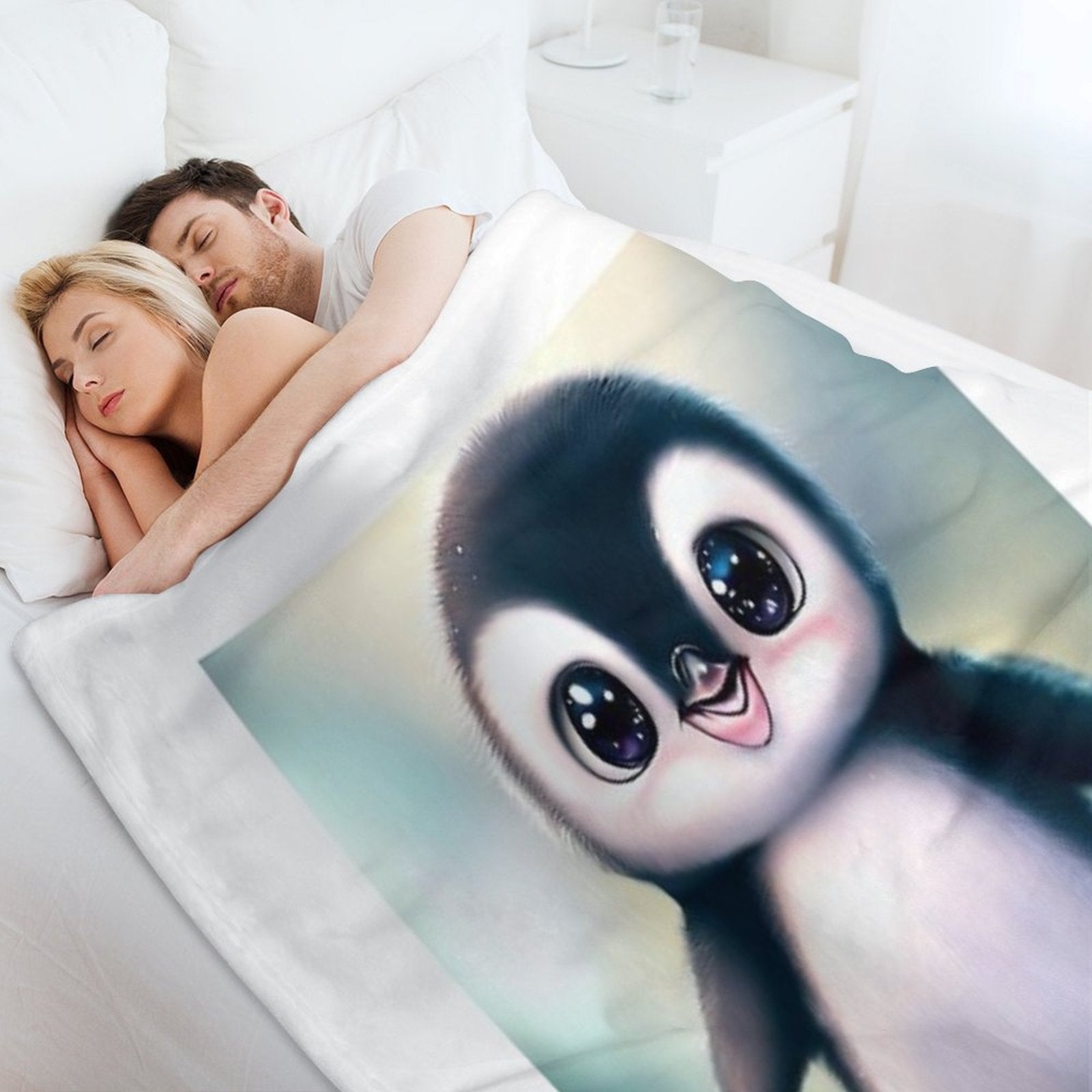 Cute Penguin - Cute Baby Animals Wrinkle-free Throw Blanket