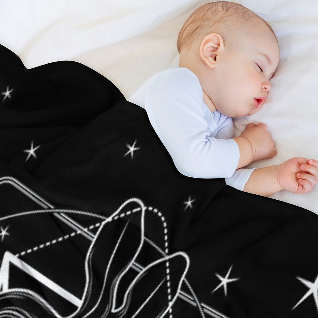 Two-headed Snake And The Sigil of Lucifer Multi-functional Throw Blanket