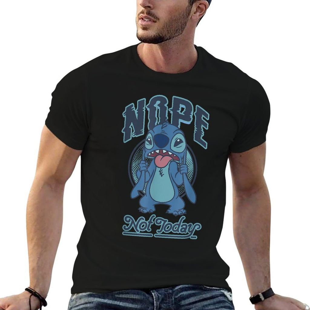 Disney Lilo  Stitch Nope Not Today Grumpy Stitch  Odor-resistant T-Shirt
