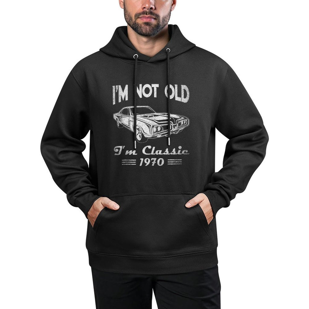 50th Birthday Ts For Men - Classic Car 1970 Customizable Surface Hoodie