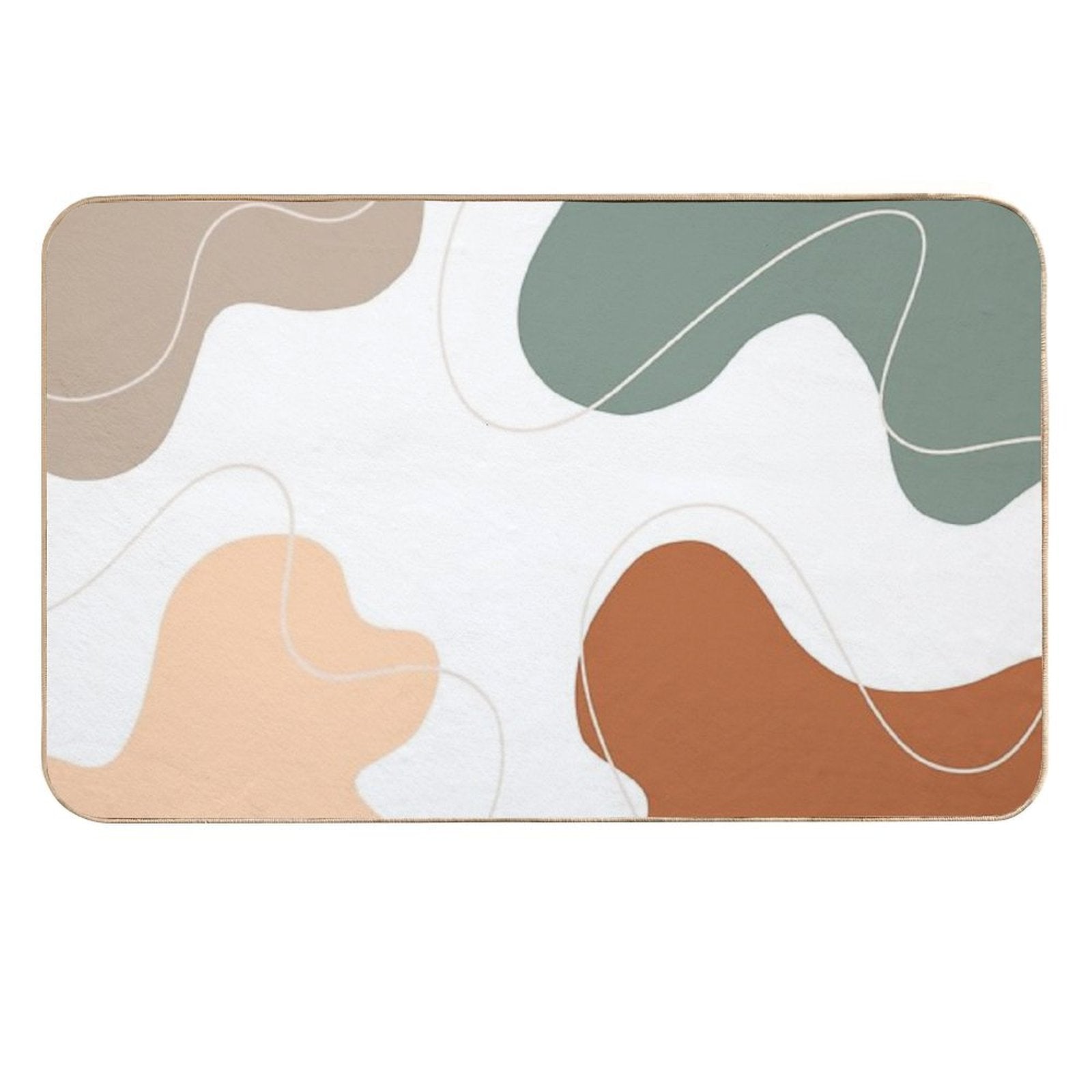 Aesthetic Shape Pattern  Eco-Friendly Bath Mat