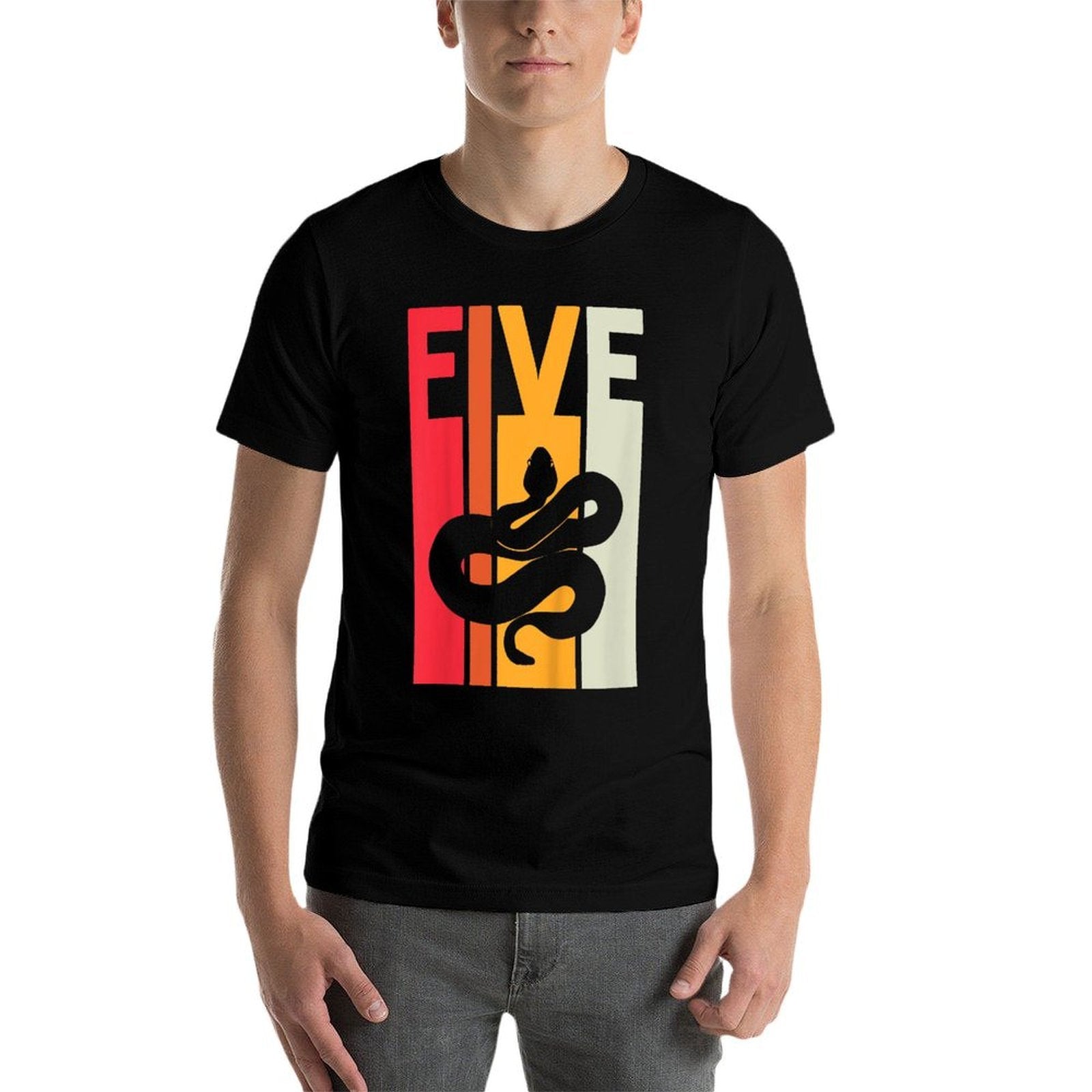 Kids 5th Birthday Vintage Snake Lover Pet Reptile 5 Years Old  Versatile T-Shirt