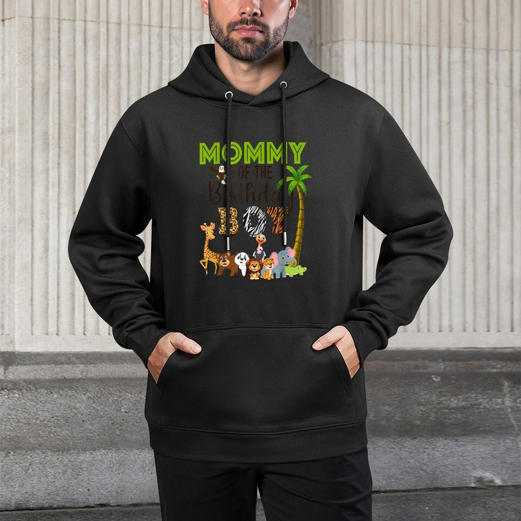 Mommy of The Birthday Boy Wild Zoo Theme Safari Party Casual Wear Hoodie