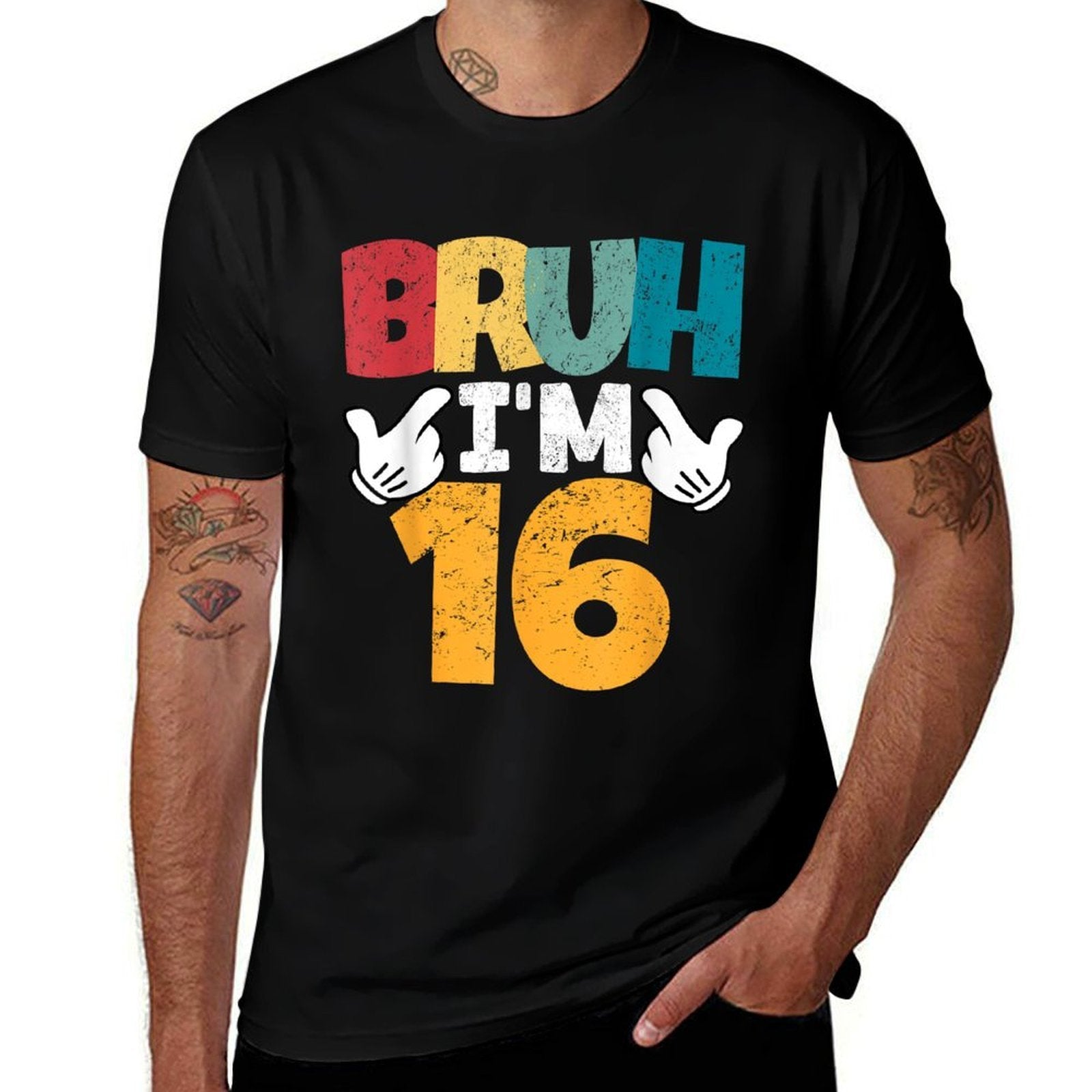 Bruh I'm 16 Year Old Gifts Boys Girls It's My 16th Birthday  Classic T-Shirt