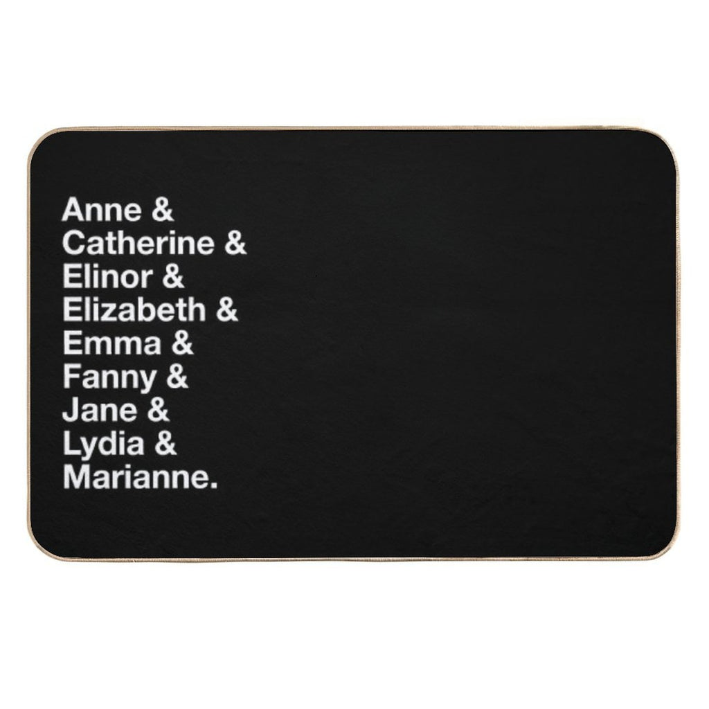 Women of Jane Austen  Repositionable Bath Mat
