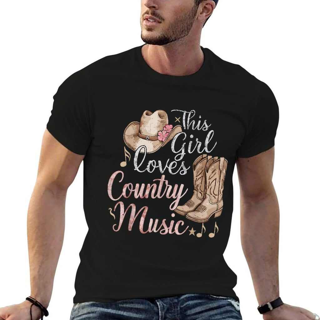 This Girl Loves Country Music  Graphic-printed T-Shirt