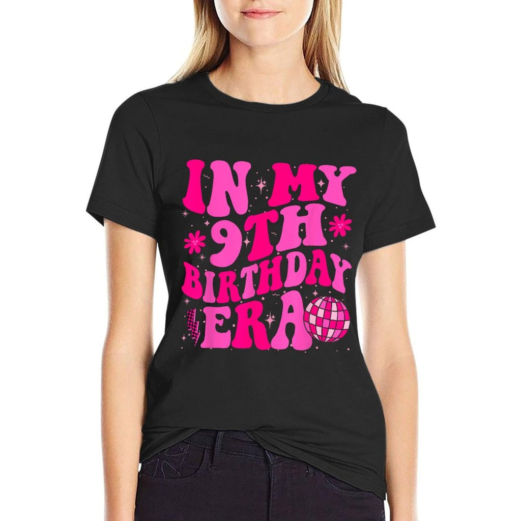 In My 9th Birthday Era Nine 9 Years Old Birthday Gifts Girl  Relaxed-fit T-Shirt