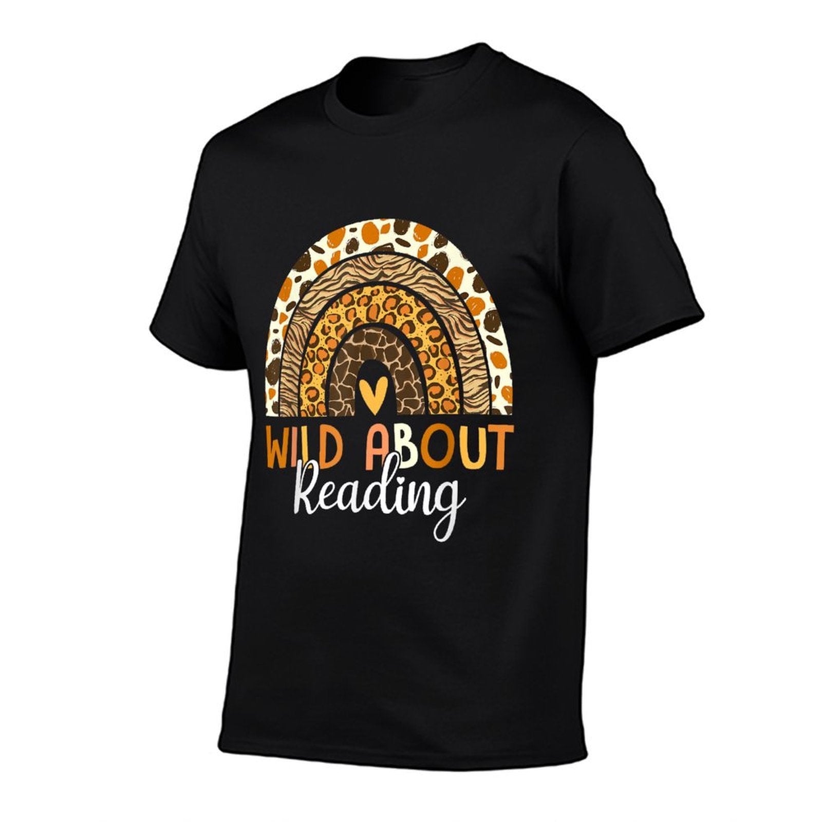 Wild About Reading Teacher Back To School Leopard Rainbow  Moisture-wicking T-Shirt