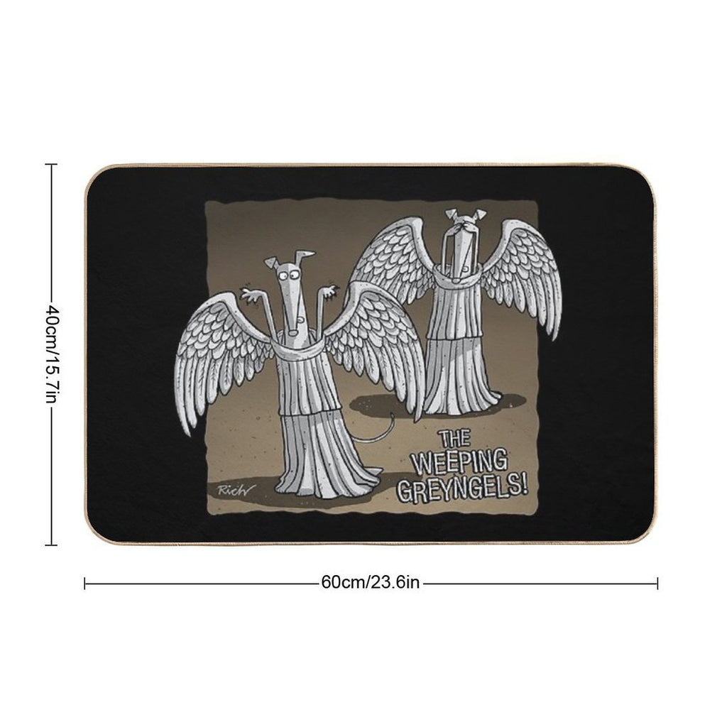 The Weeping Greyngels  Repositionable Bath Mat