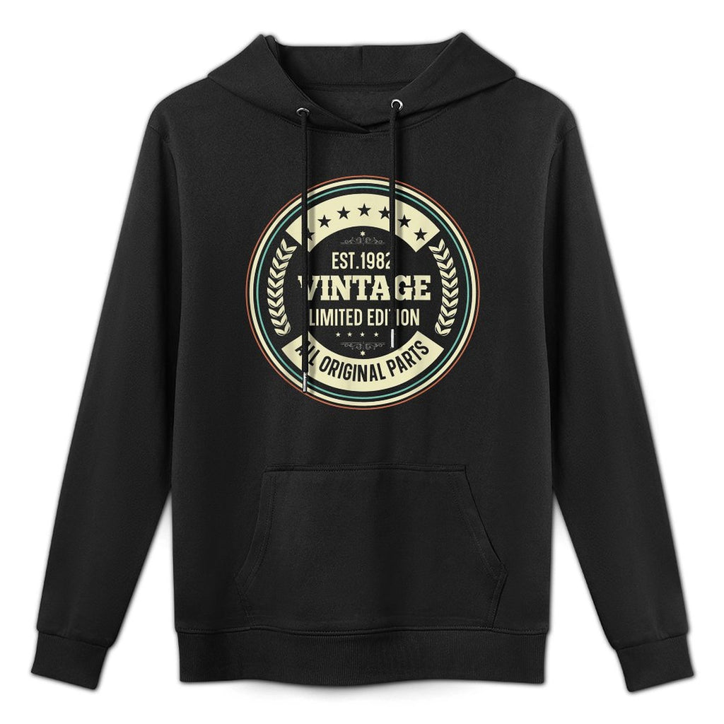 40th Birthday T Born Made in 1982 Vintage Biker Layering Staple Hoodie