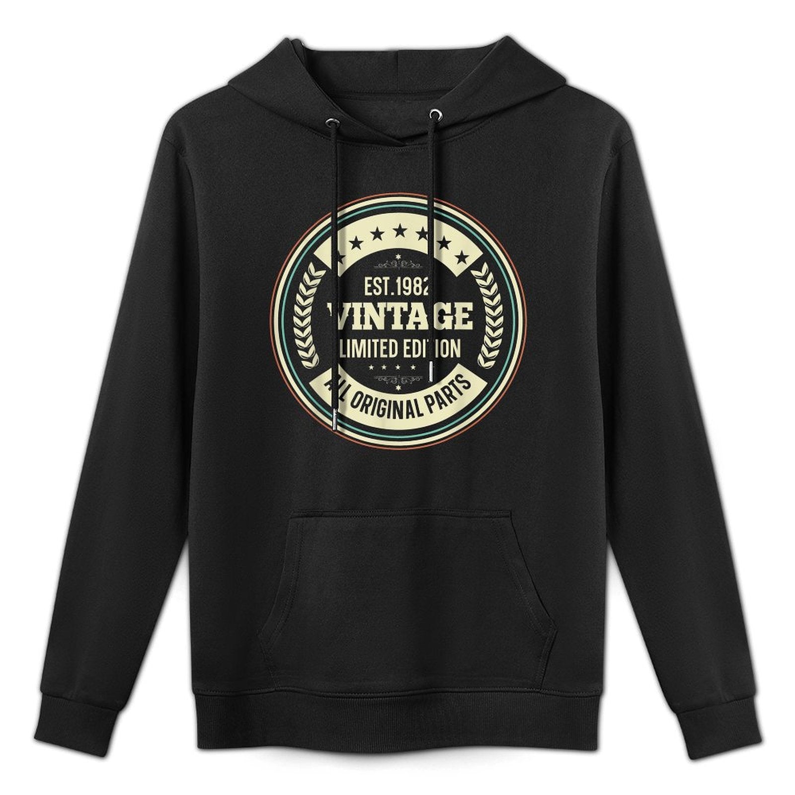 40th Birthday T Born Made in 1982 Vintage Biker Layering Staple Hoodie