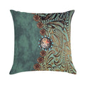 Rustic Cowboy Cowgirl Western Country Green Teal Soft Luxury Feel Throw Pillow