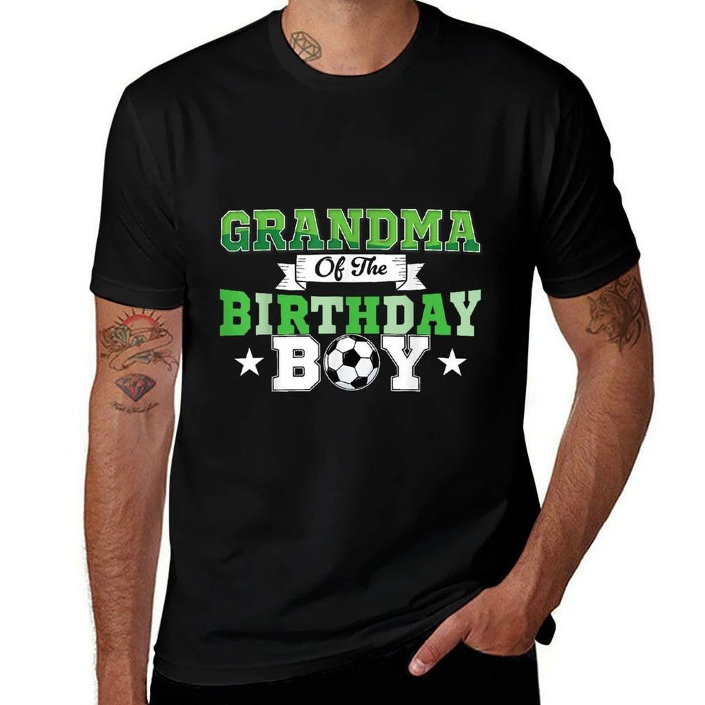 Soccer Grandma Birthday Boys Party Family Matching  Wrinkle-resistant T-Shirt