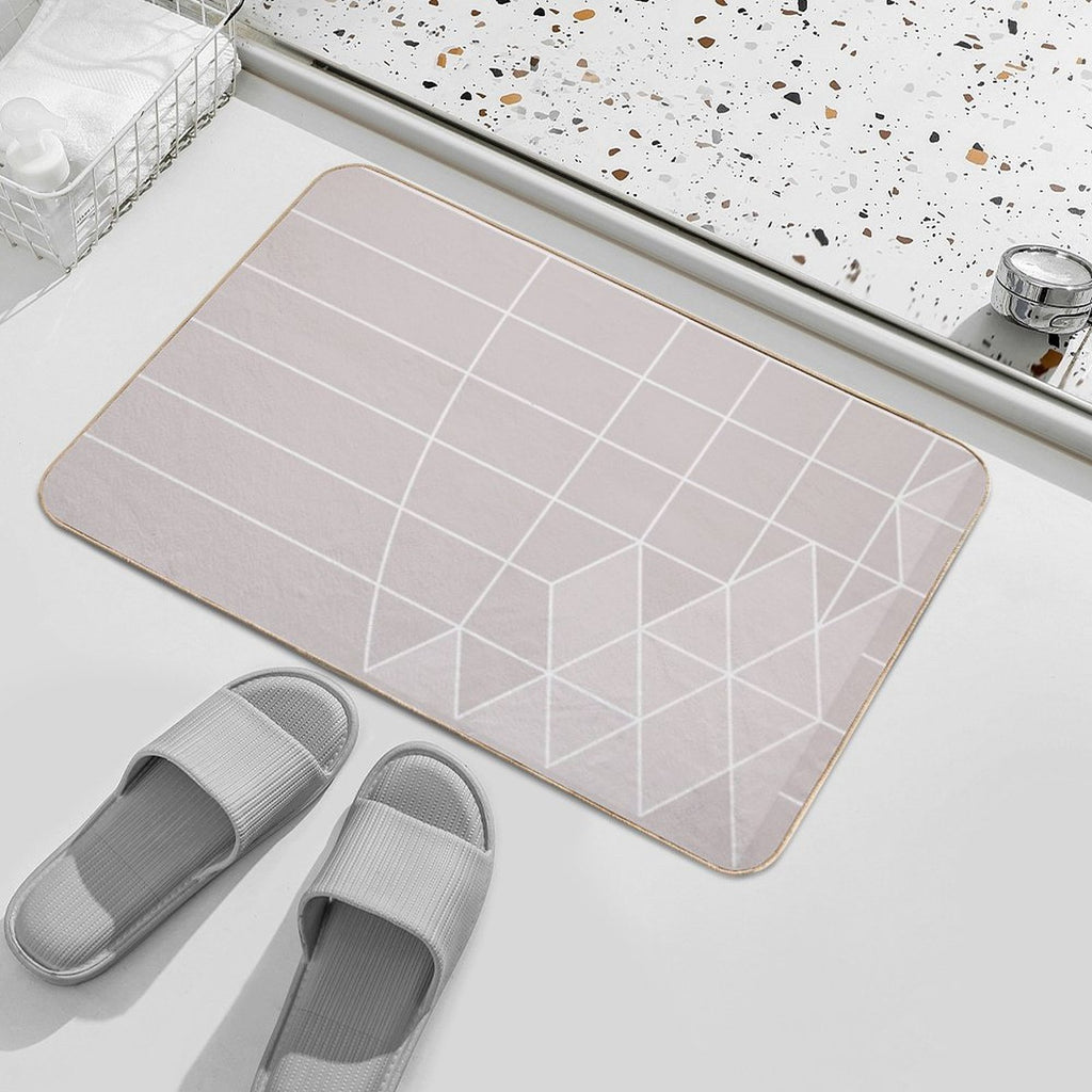 Ice Pink  Absorbent Bath Mat