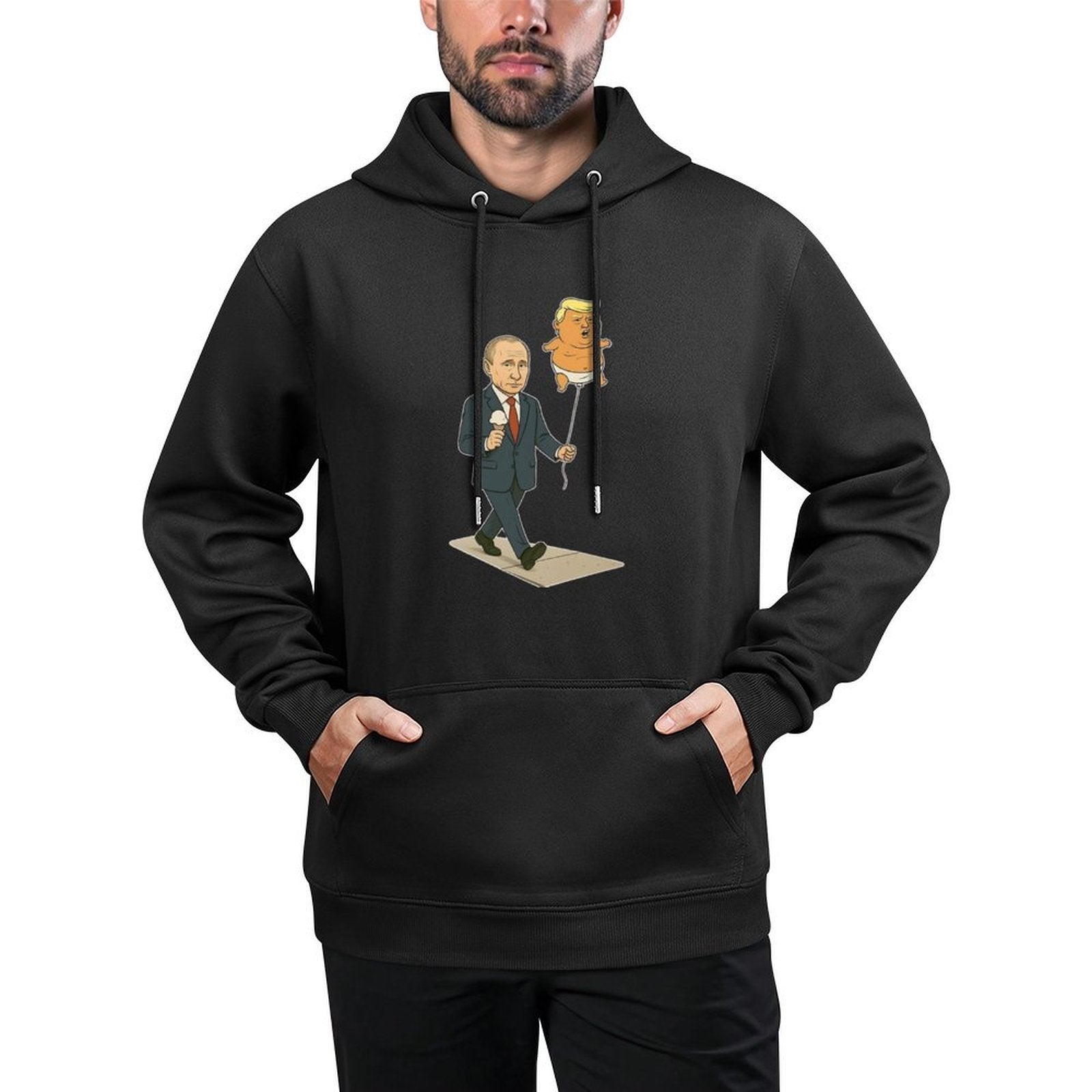 The Stroll – Putin Walks His Trump Balloon Easy Care Hoodie