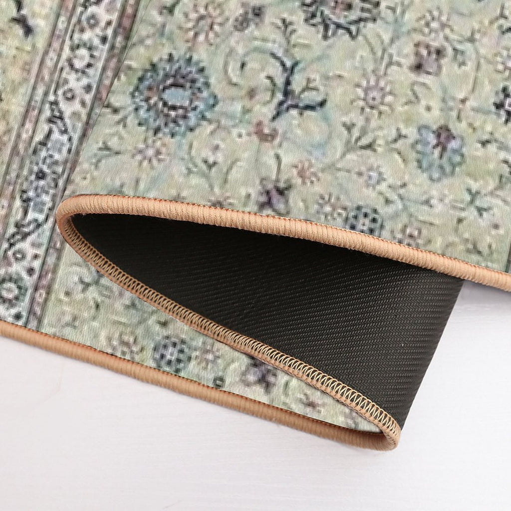 Kashan Isfahan Persian Carpet Print Durable Bath Mat