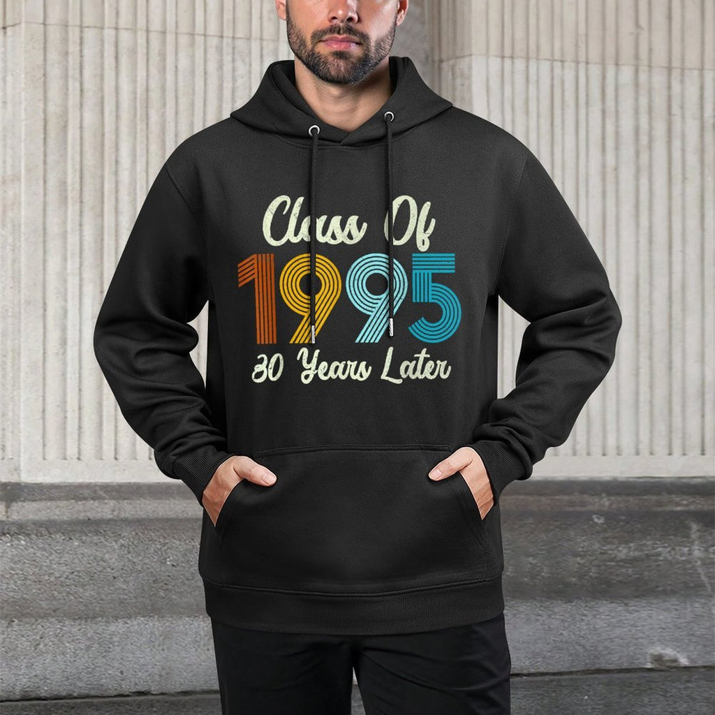 Vintage Class of 1995 Reunion 30th Years Alumni Classmates Unisex Design Hoodie