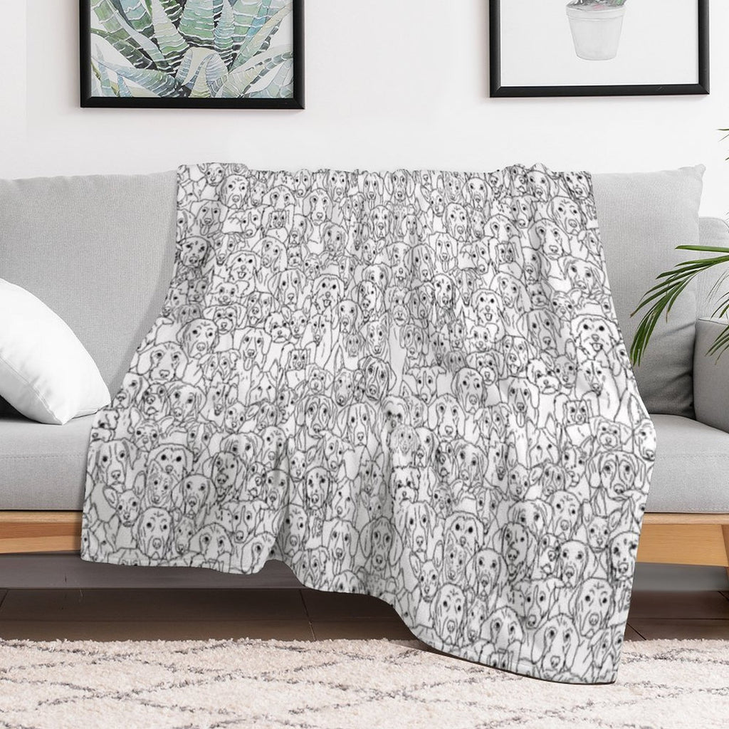 Dogs Eco-conscious Throw Blanket