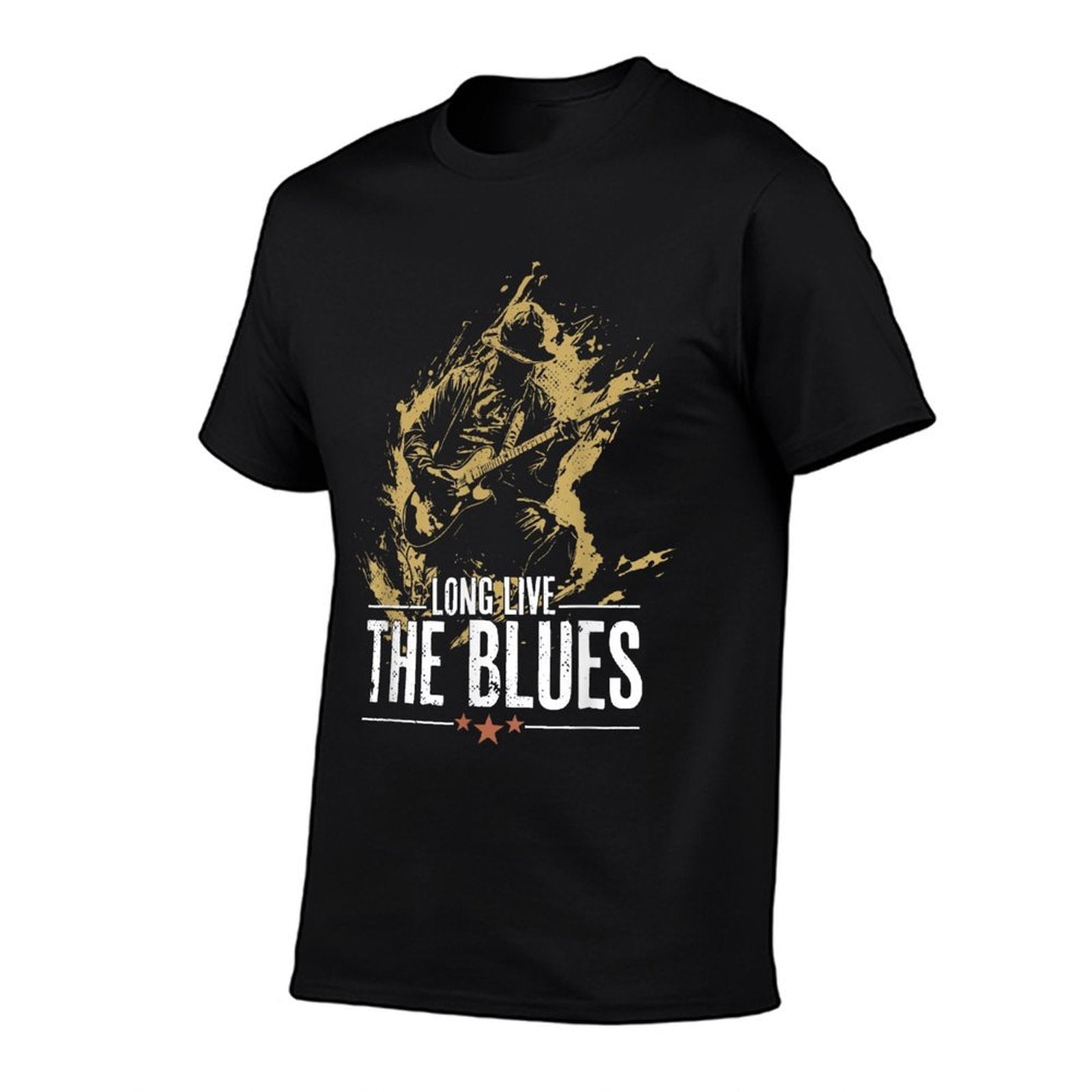 Blues Music Guitar for Guitarist Vintage  High-quality Stitching T-Shirt