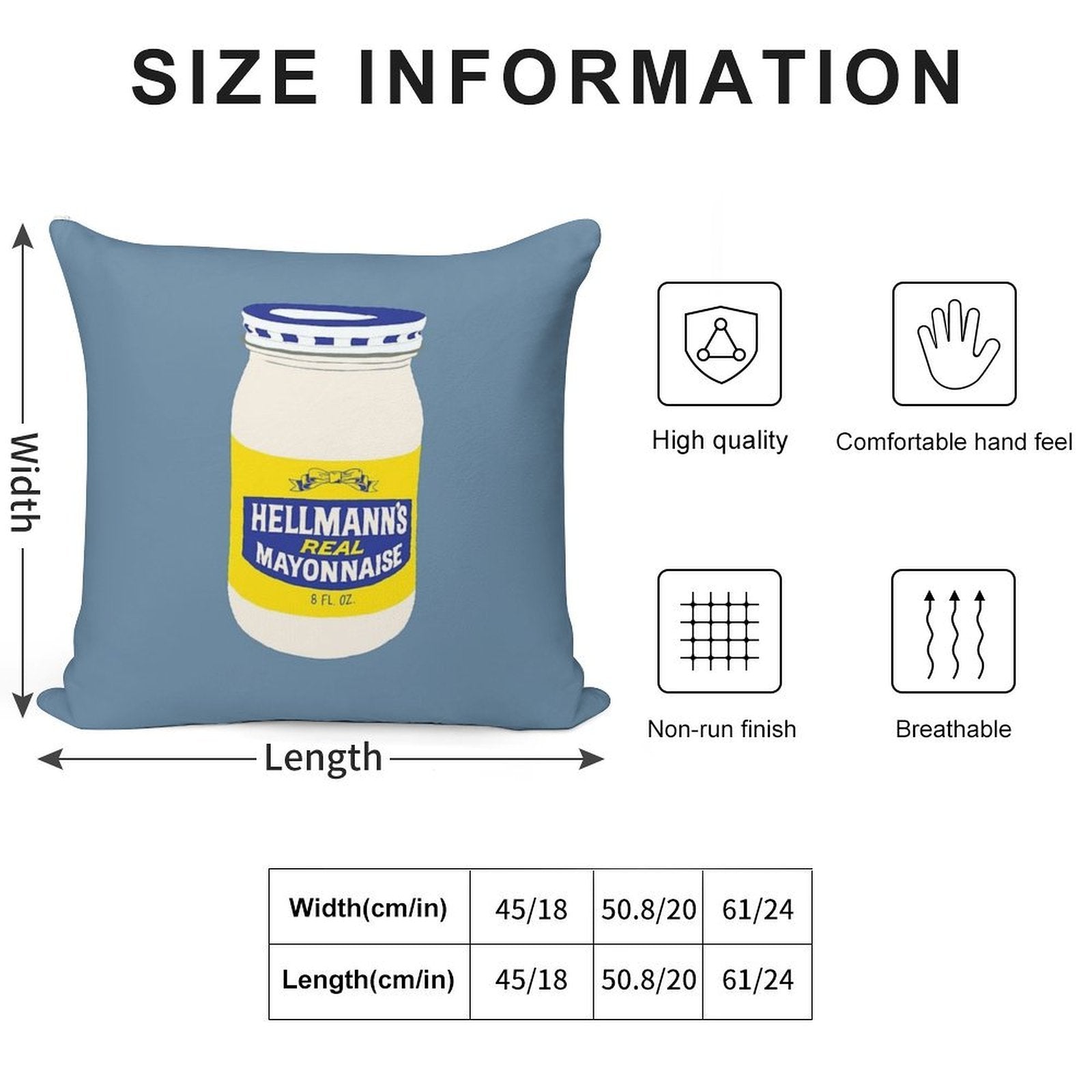 Mayonnaise ! Soft Warmth Comfort Throw Pillow