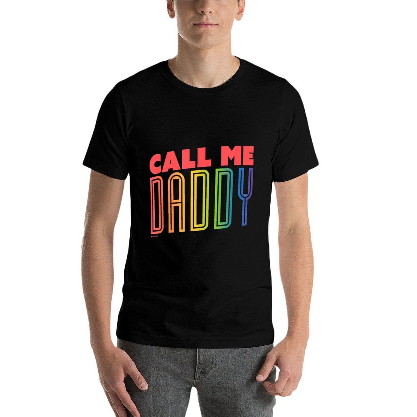 Proud Call Me Daddy - Support Gay Lesbian LGBTQ+  Heathered Texture T-Shirt