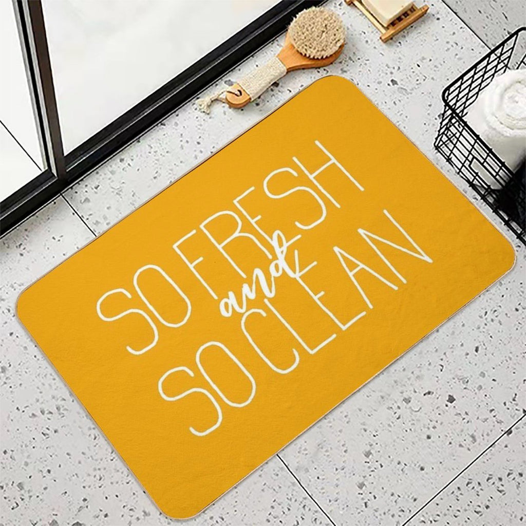 So Fresh And So Clean Yellow  Odorless Bath Mat