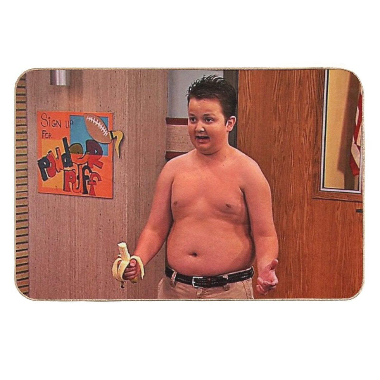 Gibby Icarly Shirtless  Multi-Purpose Bath Mat
