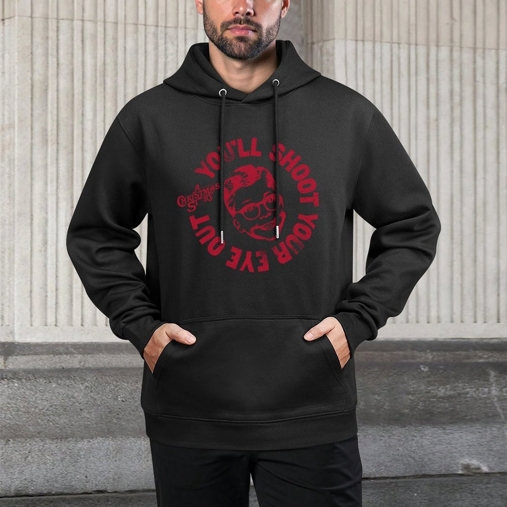 A Christmas Story Round Ralphie Youll Shoot Your Eye Out Shrink-Resistant Hoodie