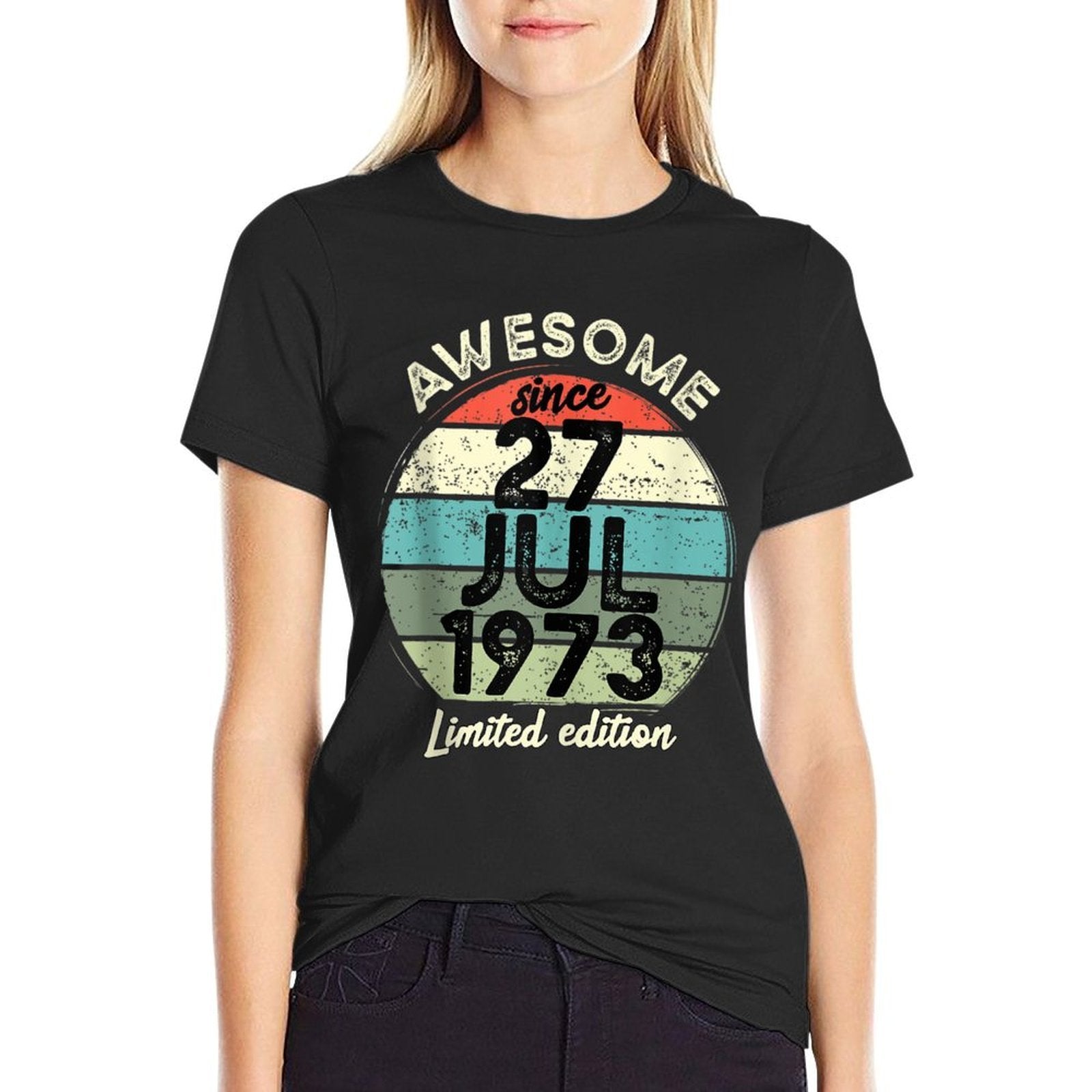 50 Year Old Birthday 27 July 1973 50th Birthday  Breathable T-Shirt