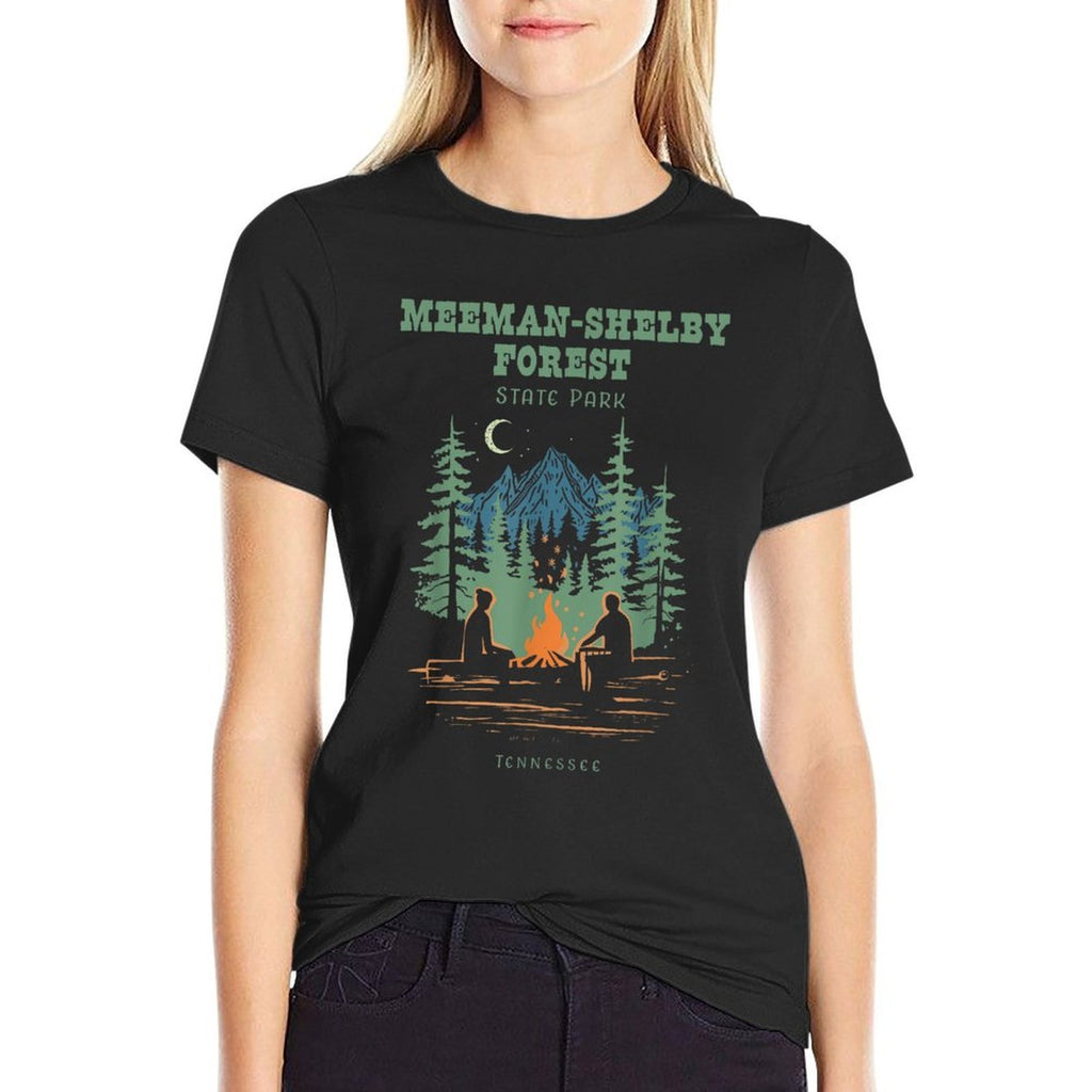 Meeman-Shelby Forest State Park Retro Vintage  Cotton T-Shirt