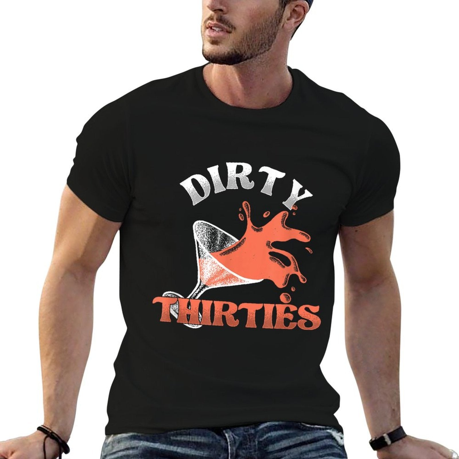 Dirty Thirties  30 Years Old  30th Birthday Party  Lightweight T-Shirt