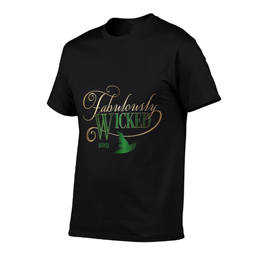 Wicked Fabulously Wicked Elphaba - Unisex-Adult, Black, Small, Short Sleeve,, Letter Print  Slim-fit Cut T-Shirt