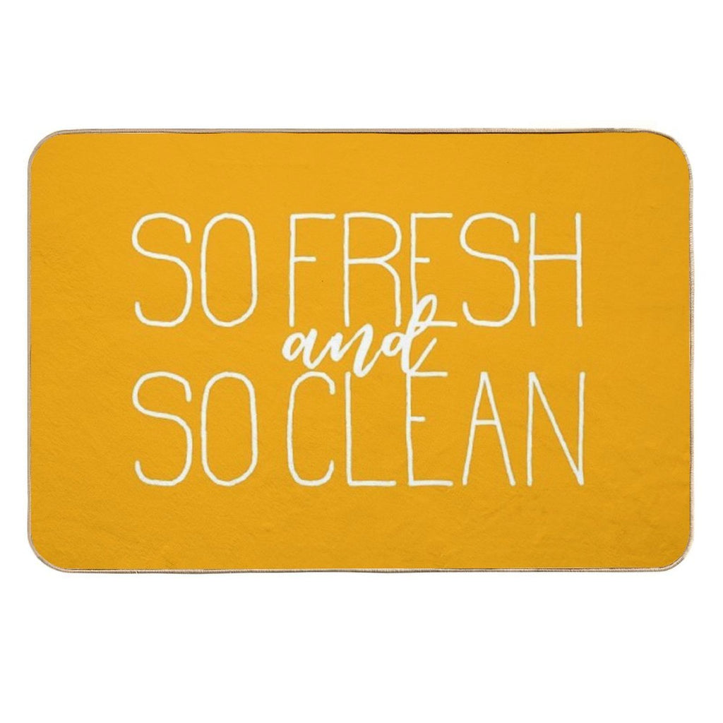 So Fresh And So Clean Yellow  Odorless Bath Mat