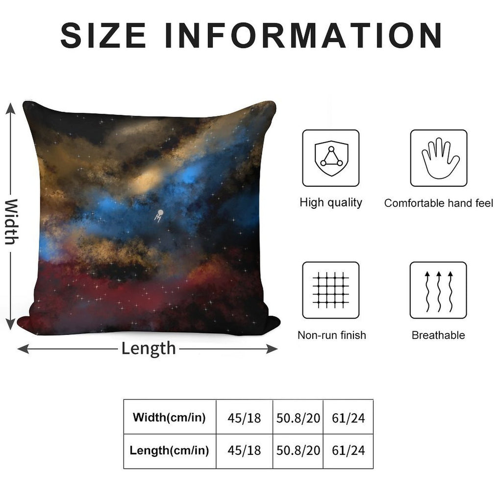 Star Trek - Boldy Going Digital Painting - StarTrek Soft Easy Maintenance Throw Pillow