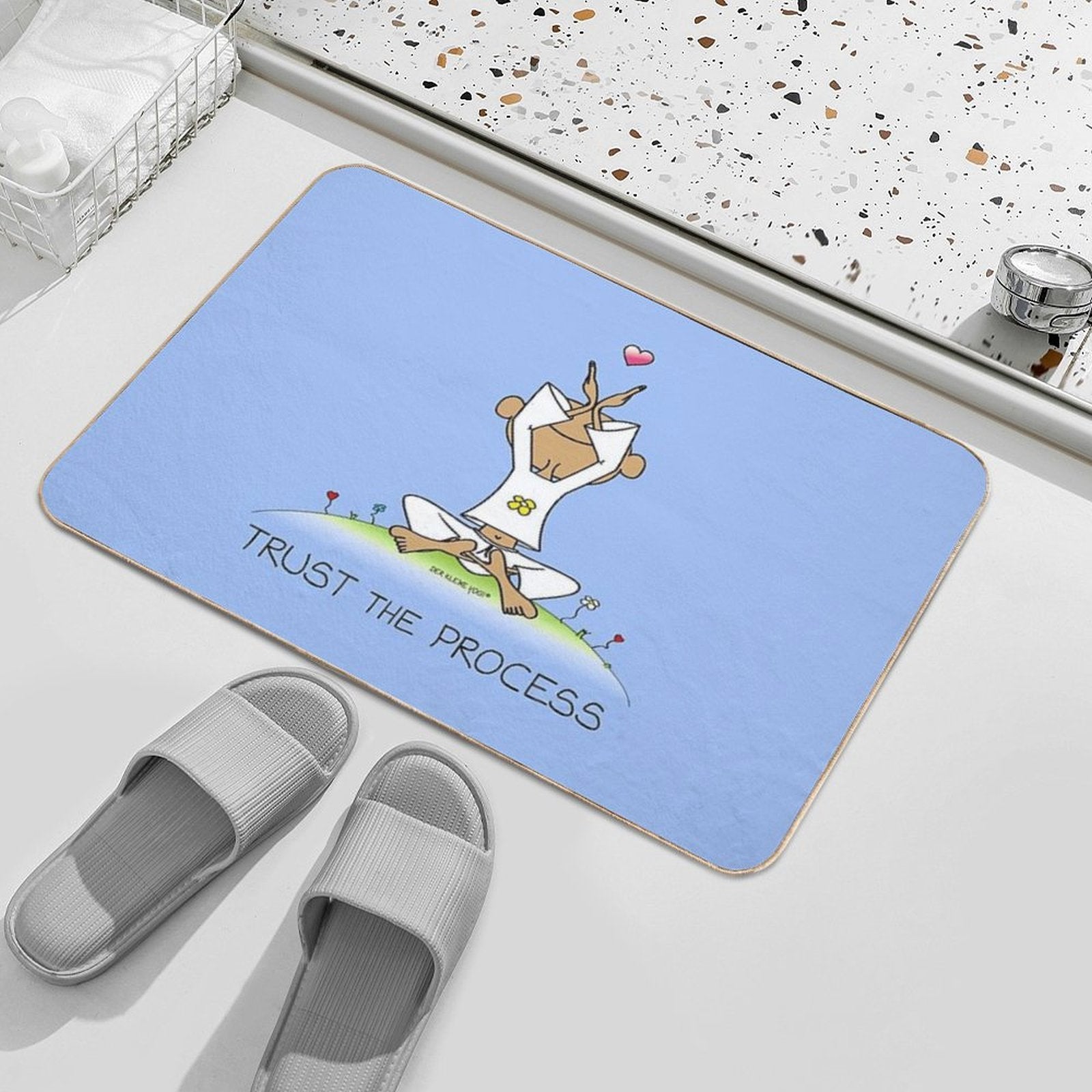 Trust The Process  Pet-Safe Bath Mat
