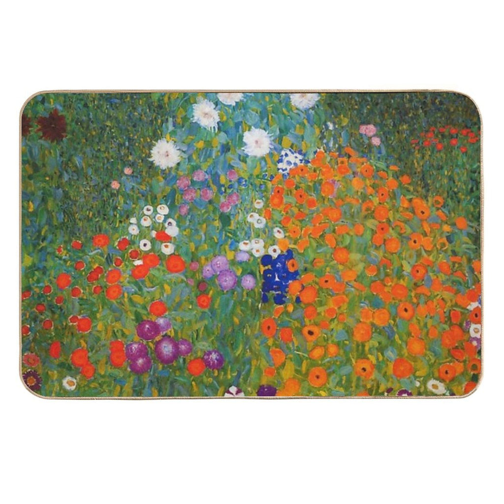 FLOWER GARDEN  by  GUSTAV KLIMT  Versatile Bath Mat