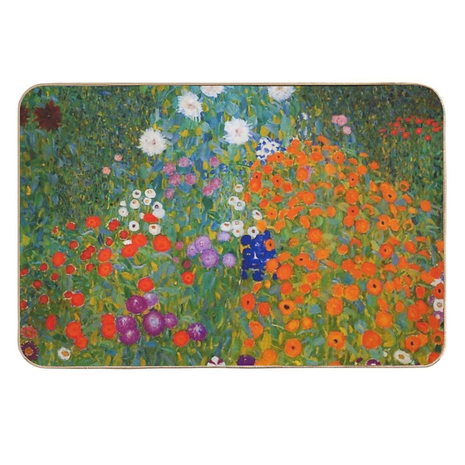 FLOWER GARDEN  by  GUSTAV KLIMT  Versatile Bath Mat