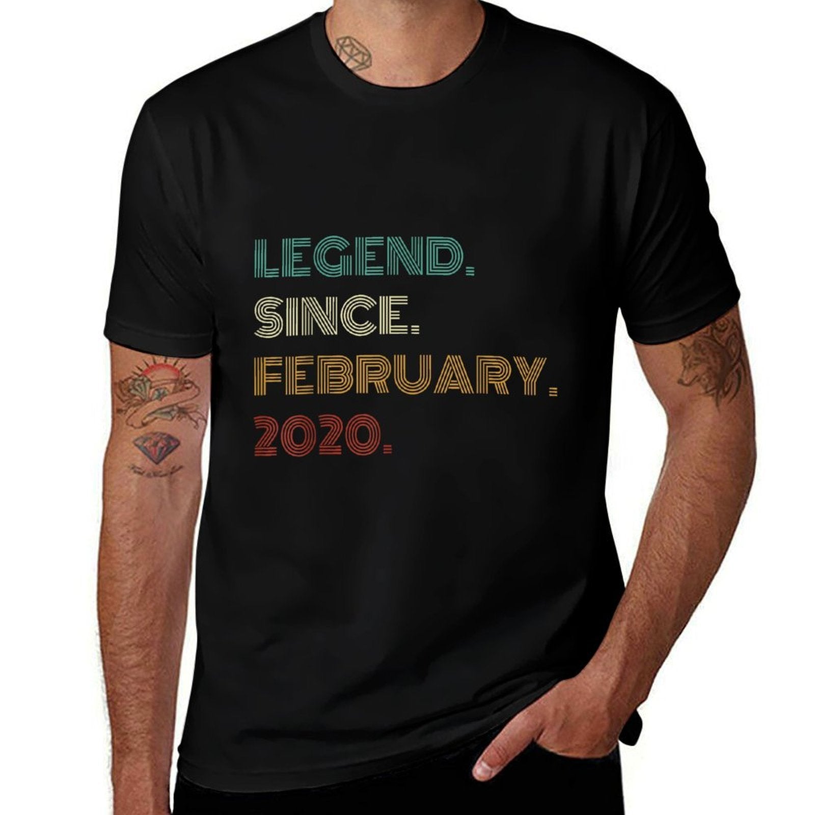 5 Years Old Legend Since February 2020 5th Birthday  Eco-friendly Material T-Shirt