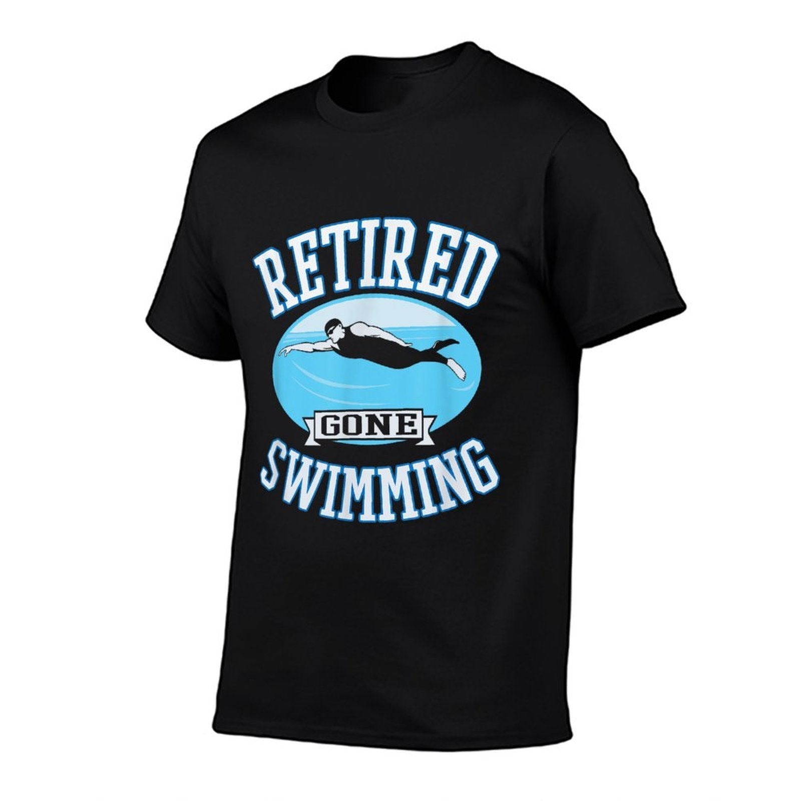 Retired Gone Swimming Retirement Gift For Swimmers  Summer-ready Fabric T-Shirt