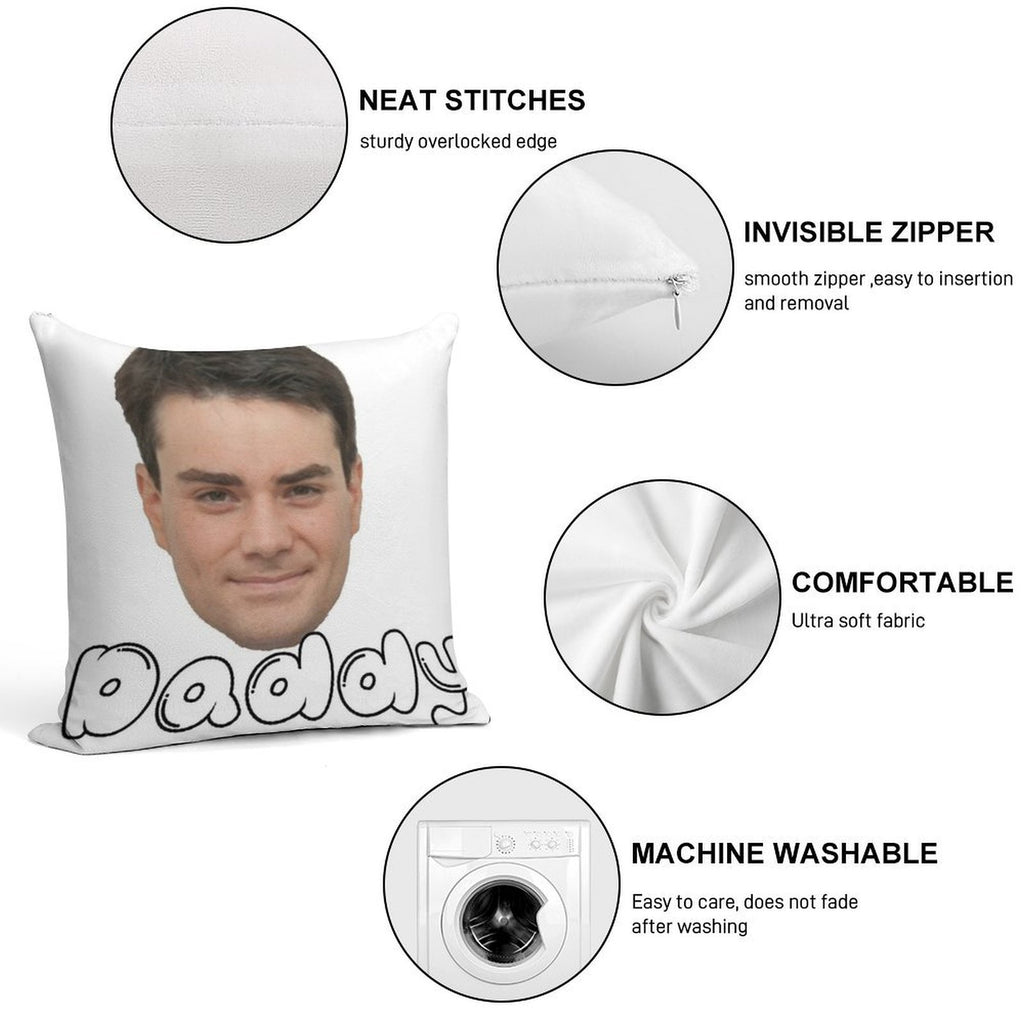 Ben Shapiro Daddy Soft Washable Throw Pillow