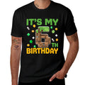 Kids It's My 6th Birthday Video Game Pixel Birthday Boy  Tagless Design T-Shirt