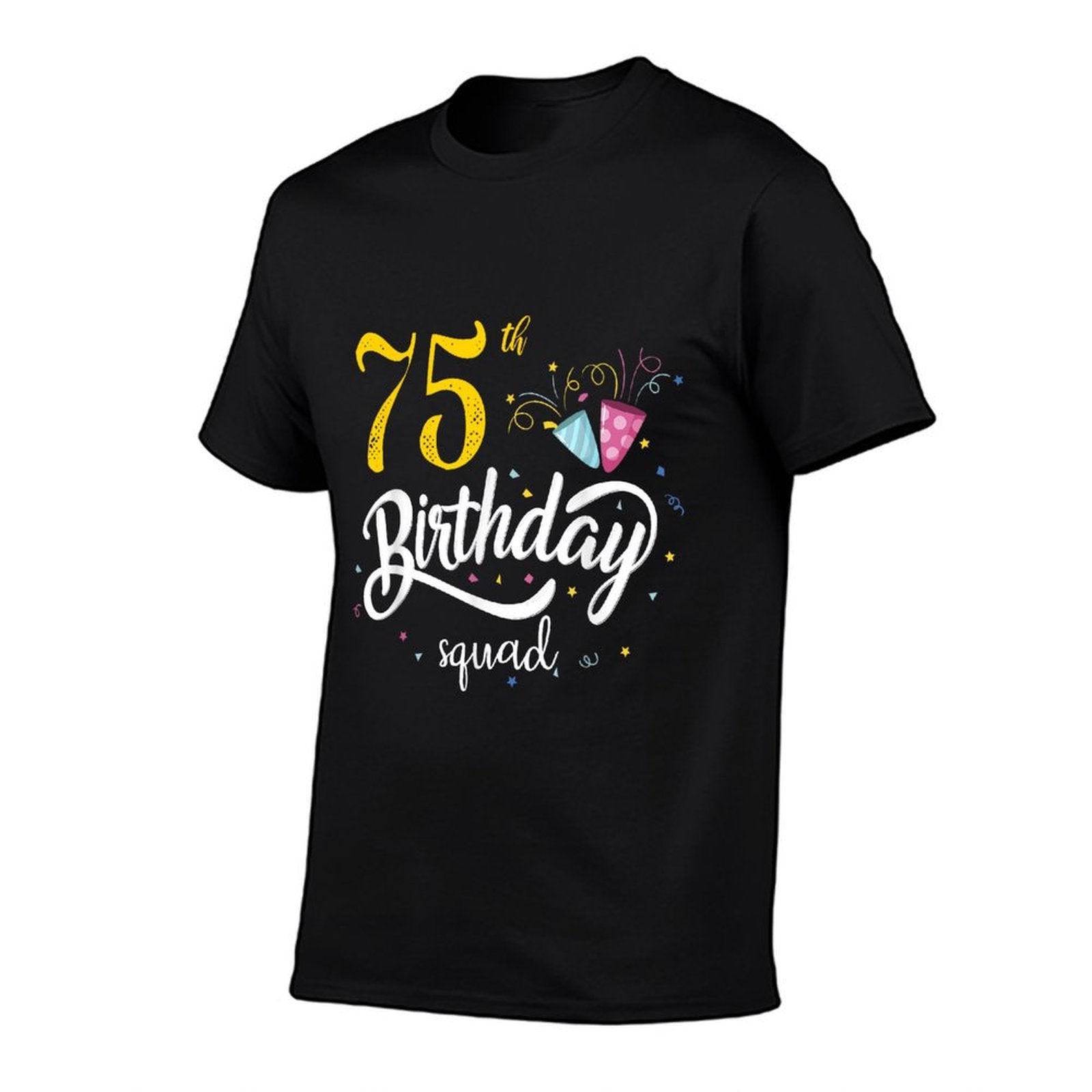 75th Birthday Squad 75 Party Crew Group Friends BDay Gifts  Relaxed-fit T-Shirt